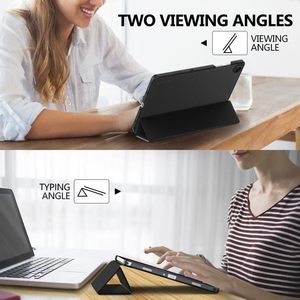 Étui en cuir PU magnétique à trois volets pour tablette <span class=keywords><strong>Samsung</strong></span> A7 <span class=keywords><strong>A8</strong></span> A9 Plus, avec fonction veille automatique et emplacement pour stylet - Product Image 5