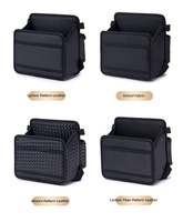 Nouvelle console centrale de voiture en cuir personnalisable avec accoudoir, compartiment de rangement, poche en filet et organisateur suspendu pour l'intérieur de la voiture