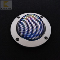 78mm 3 pouces en verre optique trempé a mené le logement léger de voie de lumière d'inondation lentilles d'angle de 60 degrés pour Led