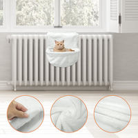 Lit pour animaux de compagnie portable avec cadre en fer, motif uni, housse amovible lavable, confortable et écologique, fourni directement par l'usine