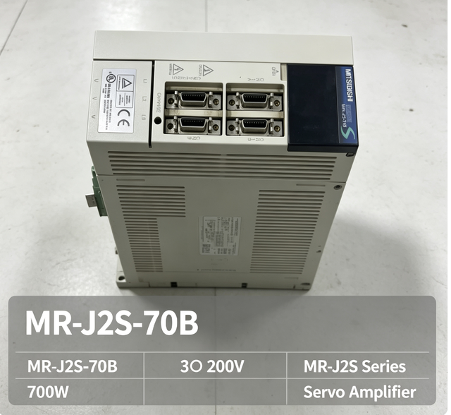 Mitsubishi MR-J2S-70B Servo Amplifier 0.6kW SSCNET AC Servo Drive 3 Phase 200V 550Hz RS-232C