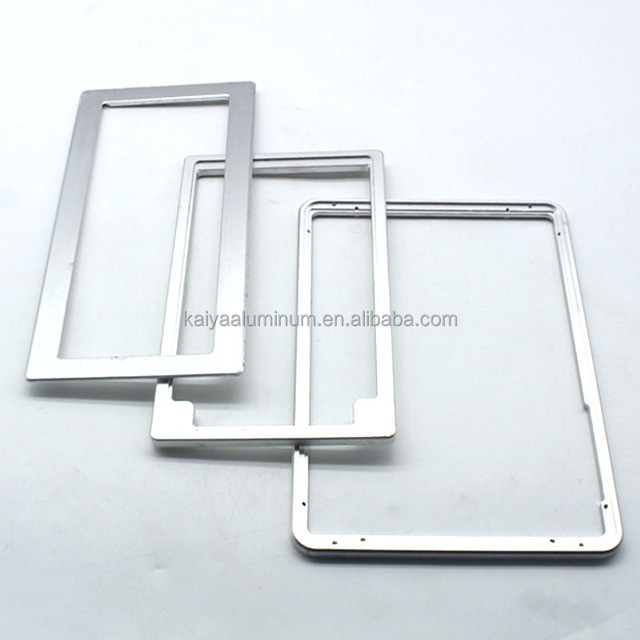 Customized 6061, 6063, T5, T6 CNC Anodized Extruded Aluminum Profile Frames for Display Screen Outer Frames and Fish tank  Frame