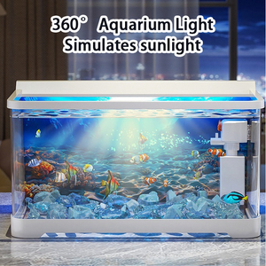 Tanque <span class=keywords><strong>de</strong></span> <span class=keywords><strong>peces</strong></span> rectangular con filtración para paisajismo doméstico y decoración <span class=keywords><strong>de</strong></span> sala <span class=keywords><strong>de</strong></span> estar accesorios <span class=keywords><strong>de</strong></span> acuario para uso doméstico - Product Image 6