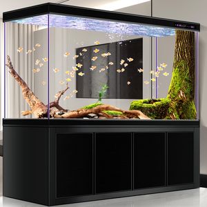 Aangepaste Rechthoek Woonkamer <span class=keywords><strong>Aquarium</strong></span> <span class=keywords><strong>Aquarium</strong></span> Ultra Helder Glas Aanpasbare Grootte & Kleur Duurzaam Milieuvriendelijk Voor Goudvissen - Product Image 4