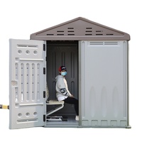 Maison de stockage extérieure de hangar étanche préfabriquée 8 12 bonne qualité anti uv maison de stockage extérieure