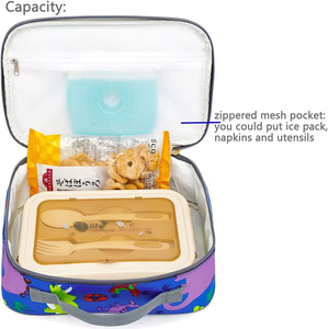Sac isotherme <span class=keywords><strong>souple</strong></span> personnalisé et réutilisable pour <span class=keywords><strong>repas</strong></span> d'enfants, idéal pour garçons et filles - Product Image 5