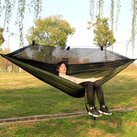 Hamac de Camping personnalisé, hamac d'extérieur étanche, hamac Portable en Nylon, moustiquaire