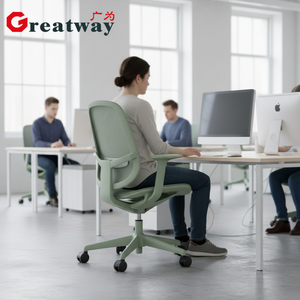เก้าอี้สำนักงาน Greatway สีดำ หลายสี พนักพิงสูง นวดได้ สะดวกสบาย ทันสมัย หรูหรา ดีไซน์ตามหลักสรีรศาสตร์  แบบตาข่าย - Product Image 5