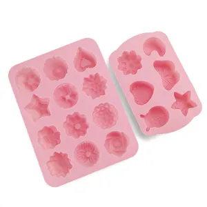 Commercio all'ingrosso 3D fiore rosa cuore stella stampo in Silicone farfalla cioccolato caramelle stampo budino stampo da forno