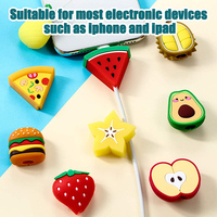 Lindo Protector de Cable USB de Plástico con Forma de Fruta para Cargador de iPhone