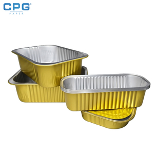 Barquette en aluminium jetable robuste et étanche de 1000 ml pour la préparation des repas et la livraison en restaurant - Product Image 1