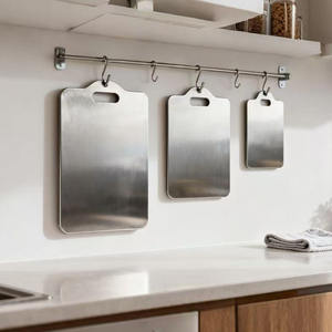 เขียงสเตนเลสสตีลพร้อมเขียง316อเนกประสงค์เป็นมิตรต่อสิ่งแวดล้อมใช้กับเครื่องครัว - Product Image 2