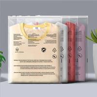 Vente en gros de sacs zip-lock transparents auto-scellants avec logo imprimé personnalisé sacs à vêtements givrés avec fermeture éclair pour un rangement facile