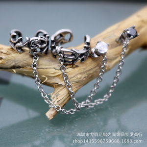 Pendientes de moda yunnique, clip para la oreja con diseño geométrico de acero inoxidable para mujeres y hombres, joyería de estilo Punk - Product Image 4