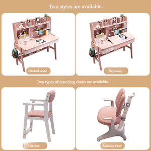 Scrivania per Studenti in Legno Regolabile in Altezza, Tavolo <span class=keywords><strong>da</strong></span> Studio Ergonomico in Legno Massello - Adatto per Bambini/Adolescenti, Uso in Camera <span class=keywords><strong>da</strong></span> Letto e Aula - Product Image 3