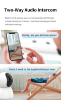 Tuya Smart 4MP Wifi 摄像头报警系统套件 IOT 摄像头 PIR 探测器 门磁传感器，用于家庭安全