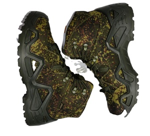 TSB07 Russia Camouflage Outdoor Digital GREEN Camouflage Suede Cow Leather Tactical <b>Boots</b> <b>Hiking</b> Shoes - Product Image 1