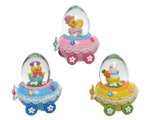 <span class=keywords><strong>Kit</strong></span> de mini-bouteilles d'eau en forme de globe à neige pour Pâques, décoration de printemps pour la maison avec des poussins en résine - Product Image 3