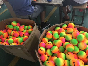 Giocattolo sportivo educativo personalizzato di fabbrica per bambini nuovo Design Color arcobaleno in morbida schiuma Mini <span class=keywords><strong>Set</strong></span> di palline da Baseball per giovani giocatori - Product Image 5