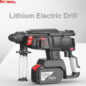 Industrial Brushless Charging Electric Tool Impact Drill Machine Power Hammer Lithium Battery Jack Power Hammer Drills