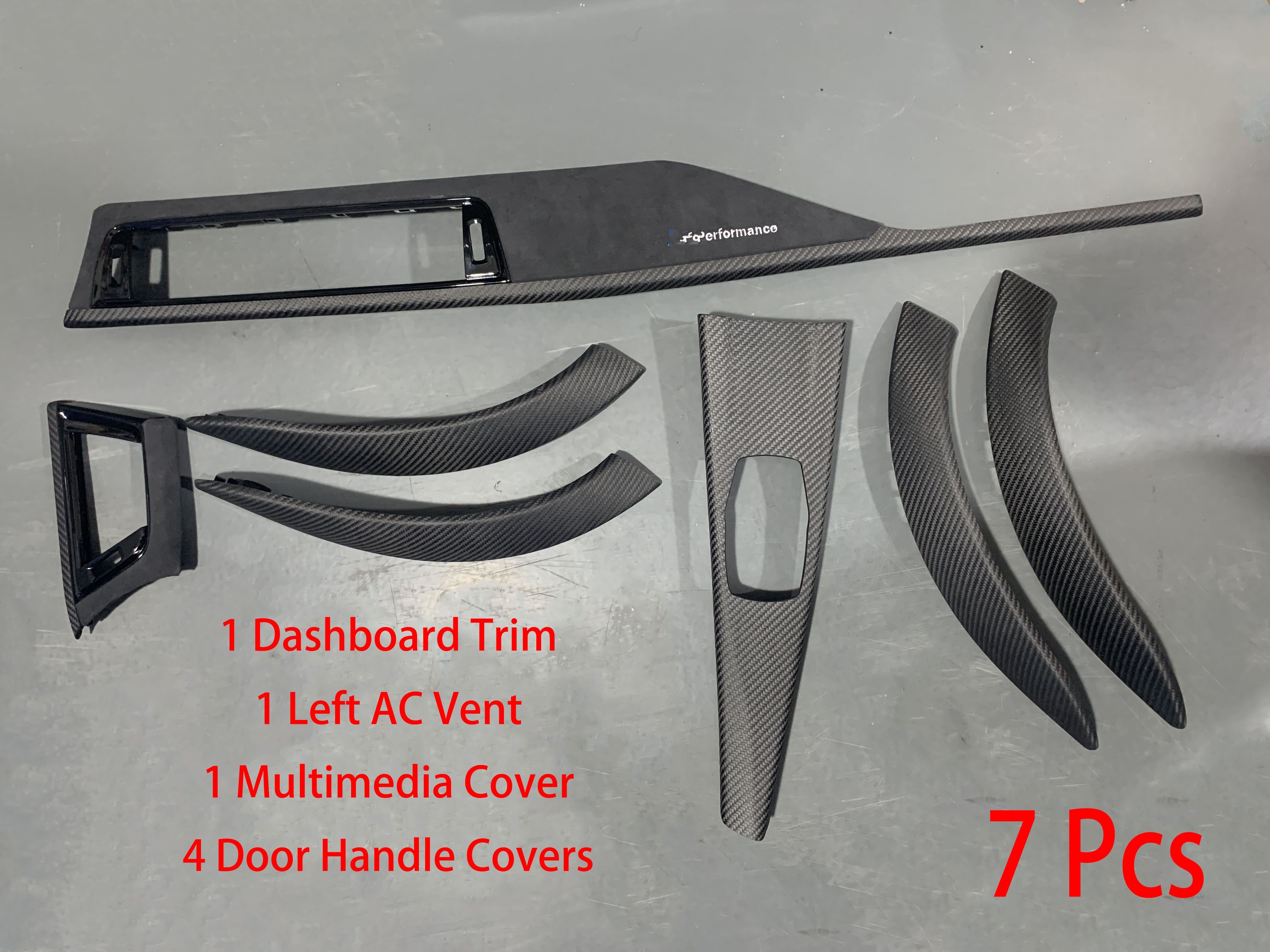 carbonio secco 7 pezzi