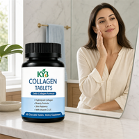 Complément alimentaire oral quotidien doux à faible teneur en glucides, à base d'ingrédients naturels, comprimés de collagène hydrolysé