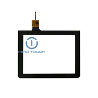 WIWOTOUCH CWD080GG0705 Écran tactile capacitif IIC de 8 pouces 46 canaux Sérigraphie blanche VIP-19 800x600 pour IHM industrielle