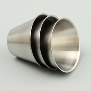 201 Stainless Steel <b>Bar</b> Mixing Cup 50x25x35mm Metal Color Simple Style For Cocktail Measuring - Product Image 1