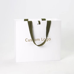 Sacs en papier personnalisés, sac cadeau, nouveautés, logo personnalisé, anniversaire, mariage, emballage de luxe, personnalisé, blanc, Saint-Valentin, Hopping <span class=keywords><strong>Ba</strong></span> - Product Image 3