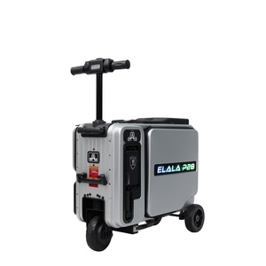 Maleta Eléctrica ELALA de Doble Cara con Ruedas, Plateada, Portátil, Inteligente, para Viajes al Aire Libre - Product Image 3