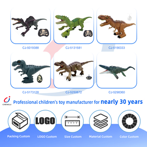 Giocattolo Dinosauro T-Rex Telecomandato Chengji per Bambini, con Luci LED, 2.4GHz, Simulazione <span class=keywords><strong>di</strong></span> Spruzzo, Camminata Elettrica e Suoni - Product Image 4