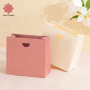Sac fourre-tout écologique en toile de coton blanc verni laminé de luxe imprimé sur mesure Baoren, vert, rouge, noir, rose, emballage artisanal - Product Image 3