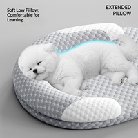 Sommer-Hundebett Kühlendes Ganzjahres-Hunde- & Katzenbett Kleines Hunde-Teddy-Bohnenförmiges Kissen Atmungsaktive Kühlmatte für Haustiere
