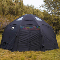 Tente gonflable imperméable Oxford, une chambre, tissu PVC, tente pneumatique avec grande auvent, pompe à air pour couple, famille, camping en plein air
