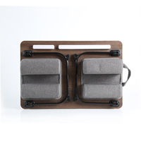 Bureau d'ordinateur portable pliable 2-en-1 pour lit, canapé, bureau à domicile – Table pliante pour ordinateur portable