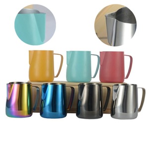 <span class=keywords><strong>Pichet</strong></span> à lait en acier inoxydable avec échelle de <span class=keywords><strong>mesure</strong></span> pour faire mousser le lait - Product Image 2
