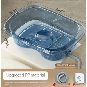 Professional Hair Washing Portable White Shampoo Sink Bowl with Spa Head Water Circulation Therapy and 60L Water Storage - Product Image 2