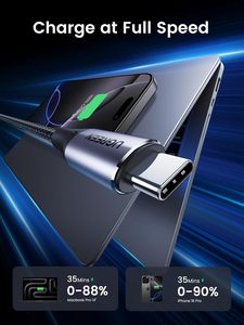 UGREEN USB-C naar USB-C <span class=keywords><strong>3.2</strong></span> Gen 2 Kabel 4K Video Monitor Display USB-C Kabel 10Gbps Gegevens Overdracht 240W PD Snelladen - Product Image 2