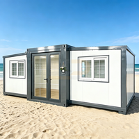 Villa préfabriquée de luxe modulaire mobile en acier de 20 pieds pour l'Australie, maison conteneur de 40 pieds