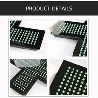 Fornitura di fabbrica e vendita di cartelli verdi interni a LED con croce occidentale segno farmacia 19*19"