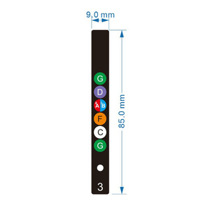 Guitar quy mô nhãn dán Lưu ý tên cho Tự Học Guitar điện người mới bắt đầu cần đàn Sticker lý thuyết âm nhạc phụ kiện guitar - Product Image 3