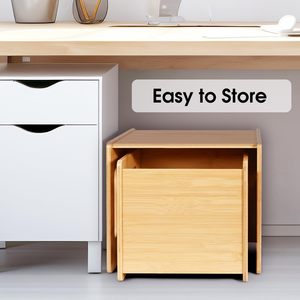 Chaise pour enfants dossier <span class=keywords><strong>banc</strong></span> en bambou bébé chaise de salle à manger ménage enfants <span class=keywords><strong>Table</strong></span> et chaise ensemble - Product Image 5