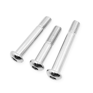 Round Head Hex <b>Socket</b> Cap <b>Screw</b> M6 30 35 40mm Class 10.9 Steel Galvanized Chrome Plated Metric Thread - Product Image 1