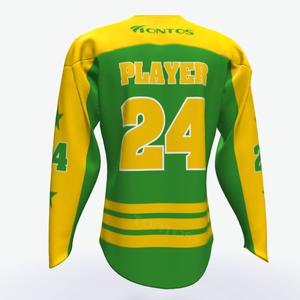 Maillot de hockey sur glace vintage drôle de haute qualité brodé à manches longues pour hommes - Product Image 4