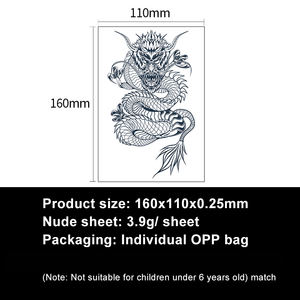 Ecológico hombres mujeres arte corporal medio brazo <span class=keywords><strong>pierna</strong></span> tatuajes temporales manga impermeable tatuaje pegatina - Product Image 4