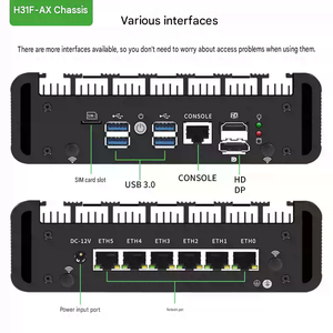 BKHD Core Ultra 7 165H มินิพีซีอุตสาหกรรม 6 พอร์ต LAN 2.5G  DDR5 Intel I226V อุปกรณ์เครือข่าย Edge AI - Product Image 2