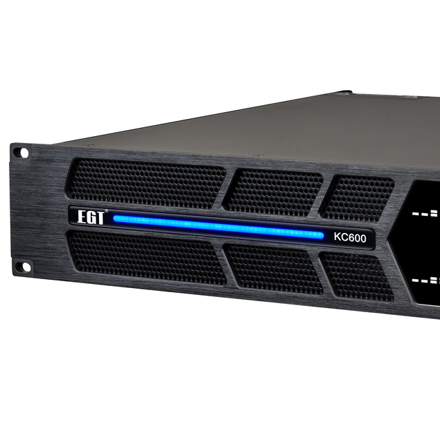 2U 2 Channel 600W Professional Power Amplifier Rack Mount Stereo Audio Amplifier for Stage KTV Bar Concert Sound System