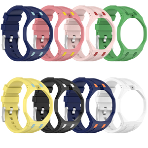 Correa de Reloj de Silicona Upro Lépine para AP -swatch Royal Pop 12 O'clock Crown Mod Kit, Estilo Royal Oak, Conversión de Reloj de Bolsillo - Product Image 1