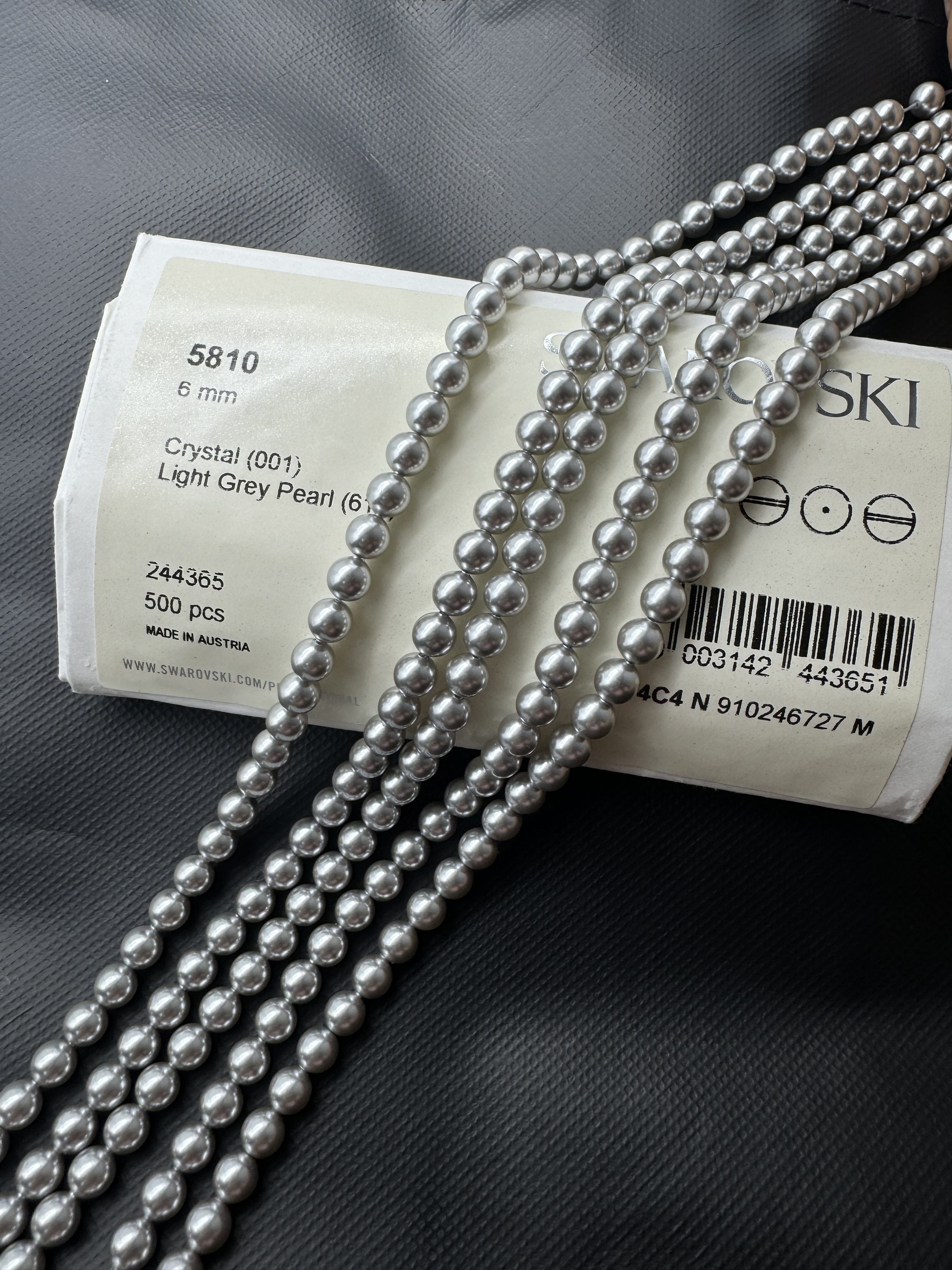 Perle gris clair cristal[001 616]