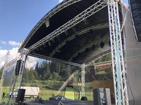 Structure de scène en aluminium pour concert en plein air, installation rapide, en vente, couverture de scène